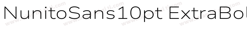 NunitoSans10pt ExtraBold字体转换